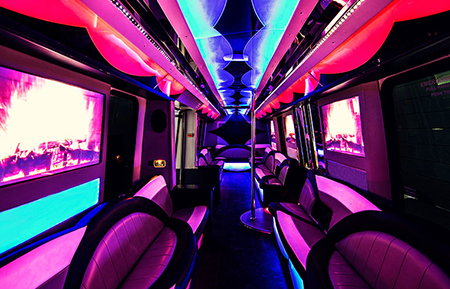 party bus madison & limo service for sporting events, bachelor parties, birthday parties, or your wedding party - 26 passenger party bus